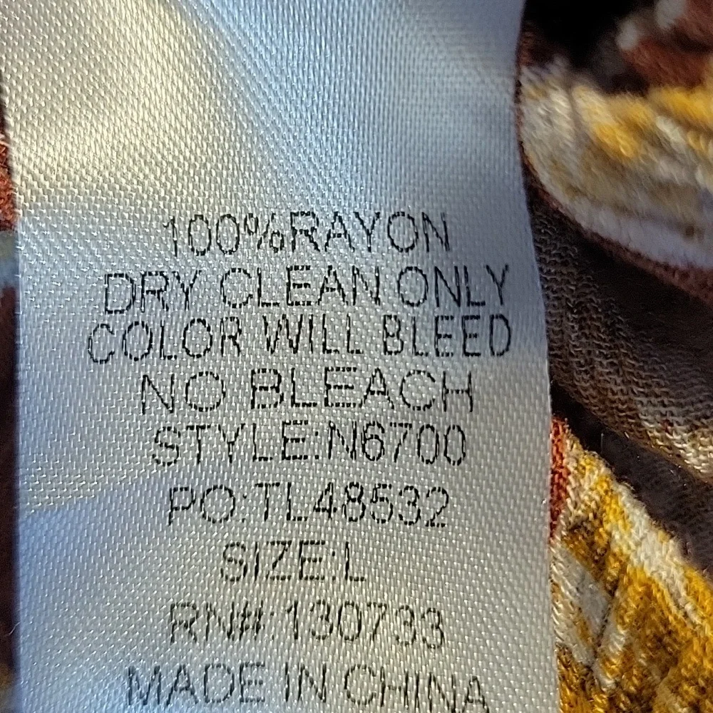Umgee Floral Maxi Skirt in‎ Rust and Yellow